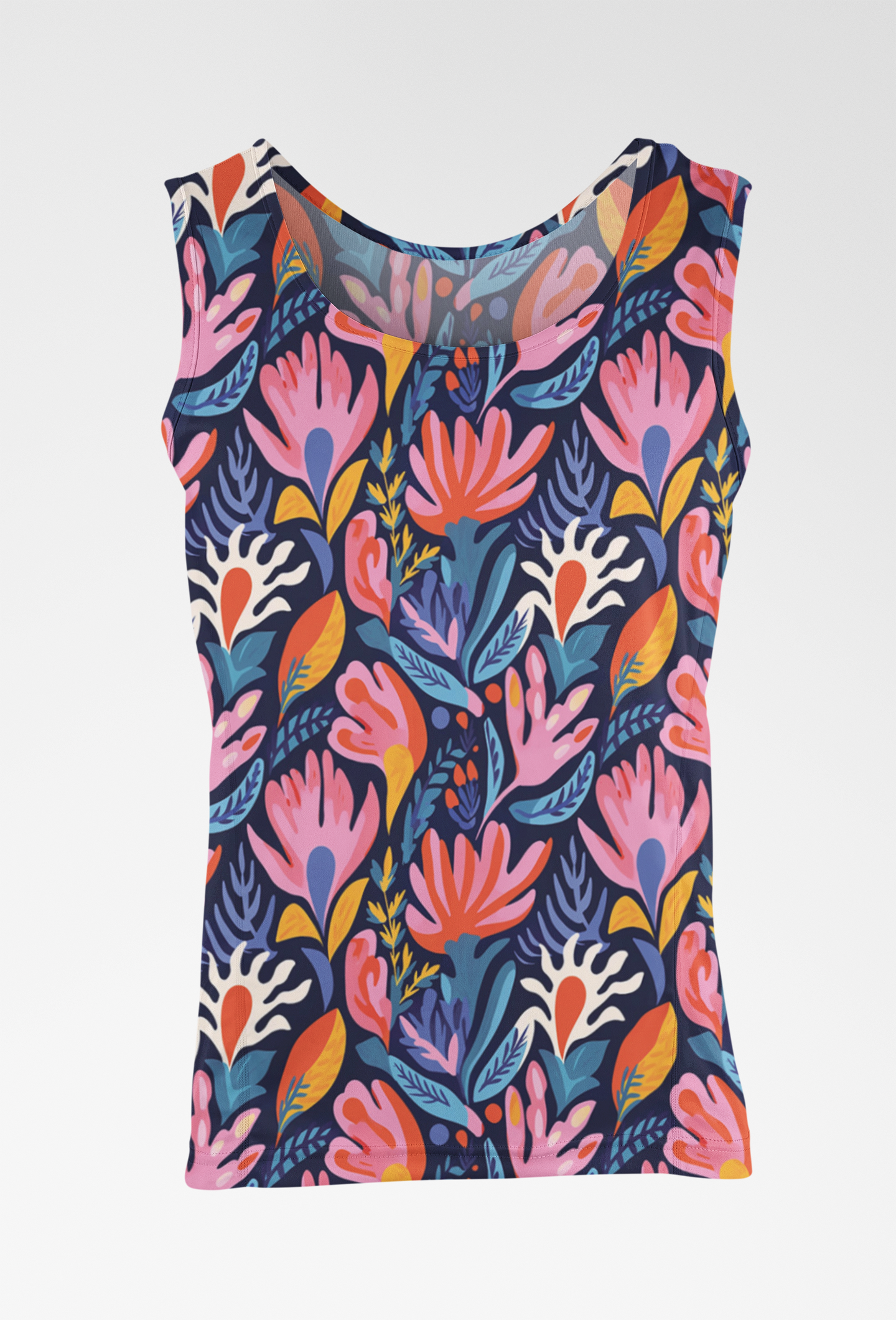 Eye-Catching Women's Floral Print Tank Top - TheSimplyStylish