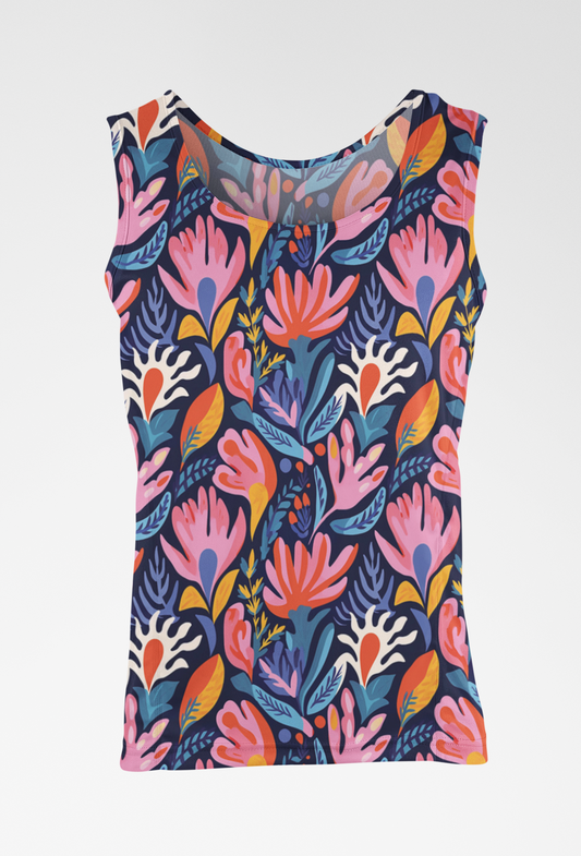 Eye-Catching Women's Floral Print Tank Top - TheSimplyStylish