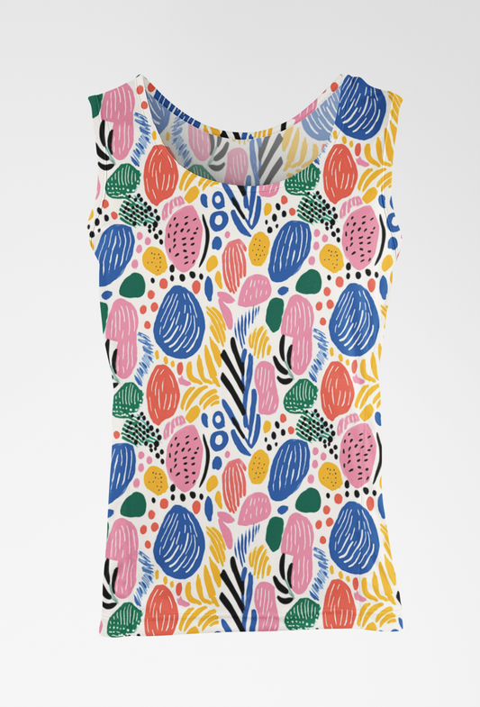 Eye-Catching Women's Floral Print Tank Top - TheSimplyStylish