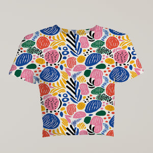 Eye-Catching Women's Printed Floral Print Crop Top - TheSimplyStylish