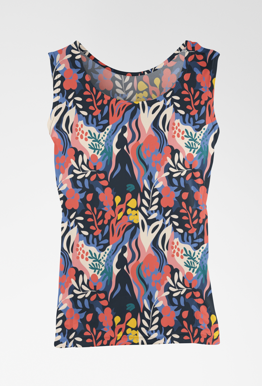 Eye-Catching Women's Floral Print Tank Top - TheSimplyStylish