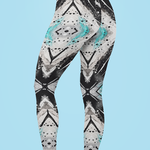 Shadow & Sapphire Mosaic Print Legging