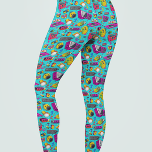 Throwback Pop Art Print Legging
