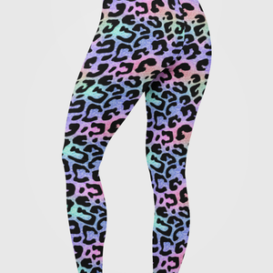 Shimmering Wildcat Print Legging
