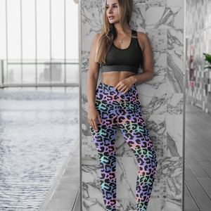 Shimmering Wildcat Print Legging