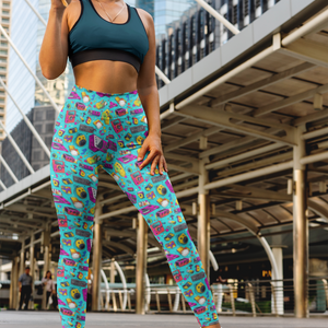 Throwback Pop Art Print Legging