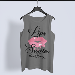 Lips Sweeter Than Honey – Trendy Graphic Tank Top