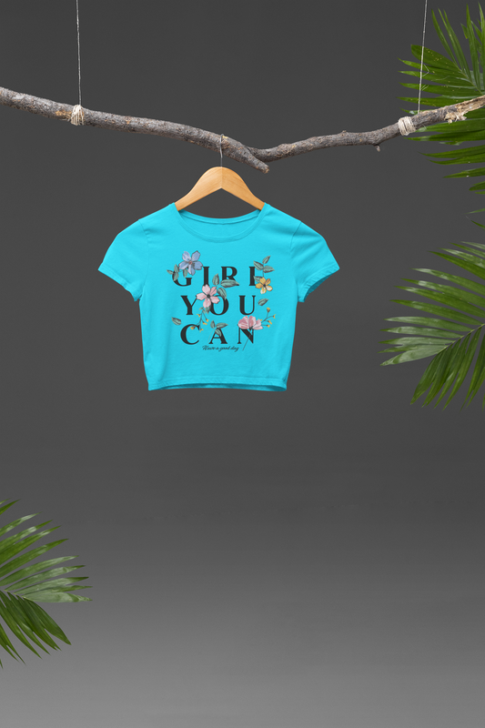 Good Days Start with You – Empowering Graphic Crop Top