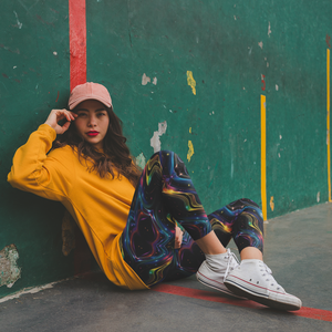 Luminous Energy Flow Print Legging