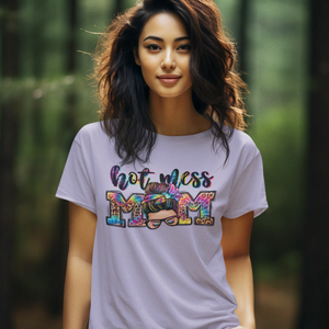 Hot Mess Mom Graphic Women's T-Shirt