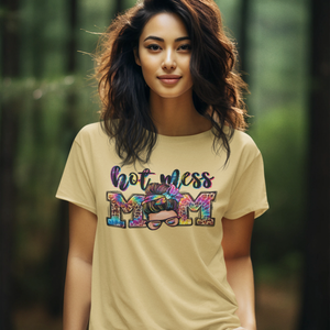 Hot Mess Mom Graphic Women's T-Shirt