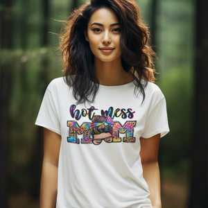 Hot Mess Mom Graphic Women's T-Shirt