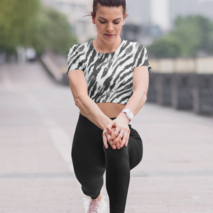 Eye-Catching Women's Printed Zebra Print Crop Top - TheSimplyStylish