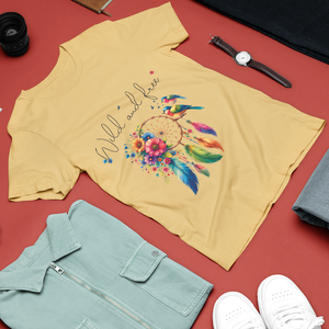 Dream Catcher Graphic Design | Women's Round Neck Half Sleeve Classic T-Shirt | Comfortable Fit - TheSimplyStylish