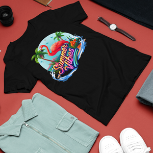 Flamingo Summer Vibes Women's Classic T-Shirt