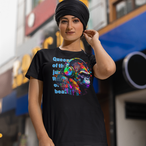 Queen of the jungle Ruler of the beat Women's T-Shirt