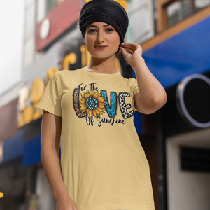 Love of Sunshine | Women's Round Neck Half Sleeve Classic T-Shirt | Comfortable Fit - TheSimplyStylish