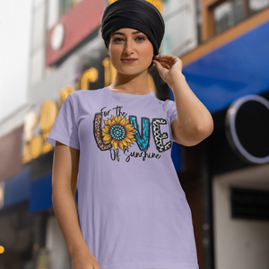 Love of Sunshine | Women's Round Neck Half Sleeve Classic T-Shirt | Comfortable Fit - TheSimplyStylish