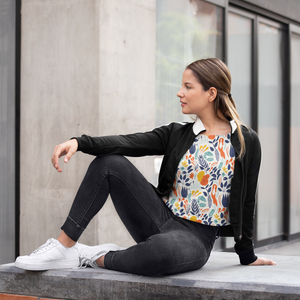 Eye-Catching Women's Printed Floral Print Crop Top - TheSimplyStylish