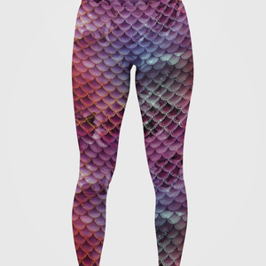 Gleaming Mermaid Armor Print Legging
