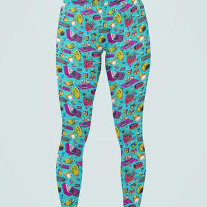 Throwback Pop Art Print Legging