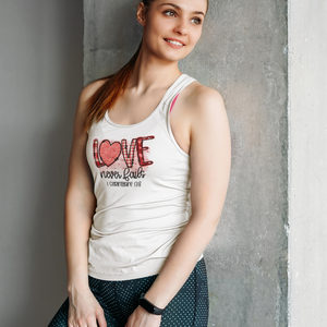 Love Never Dies – Faith-Inspired Graphic Tank Top