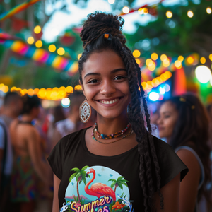 Flamingo Summer Vibes Women's Classic T-Shirt