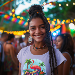 Flamingo Summer Vibes Women's Classic T-Shirt