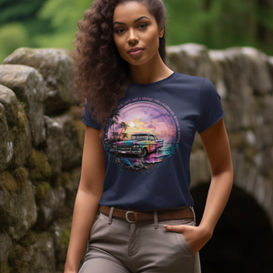 Sun Surf and a Vintage Ride Women's T-Shirt