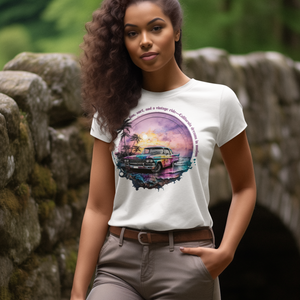 Sun Surf and a Vintage Ride Women's T-Shirt