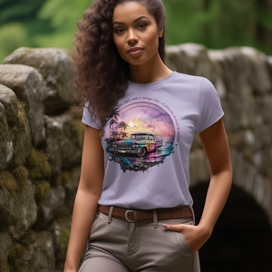 Sun Surf and a Vintage Ride Women's T-Shirt